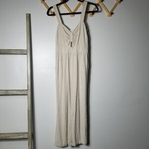 MONTEAU WOMEN'S CREAM JUMPSUIT SIZE MEDIUM